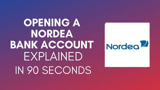 How To Open Nordea Bank Account 2024 [upl. by Deering]