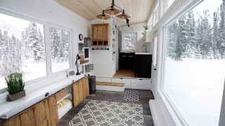 Open Concept Modern Tiny House with Elevator Bed anawhite [upl. by Siuqramed]