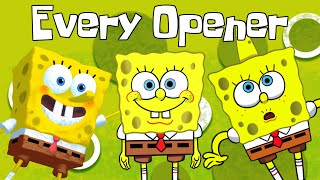 Every SpongeBob Theme Song Opener [upl. by Haisej]