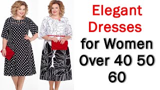 Gorgeous Dresses For Women Over 50 and 60 [upl. by Cirala687]