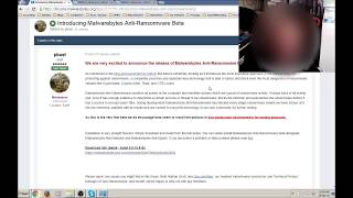 Protect your PC  Computer from Ransomware with Malwarebytes Anti Ransomware Beta Locky [upl. by Aikenahs]