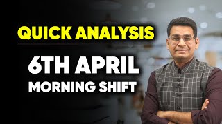 JEE Main April 2023  6th April Morning Shift Analysis in 60seconds  MathonGo  Anup Sir [upl. by Barker]