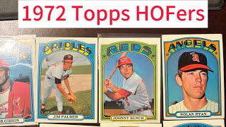 AMAZING FINDS IN THIS LOT OF VINTAGE CARDS FOR SALE TONIGHT WE LOOK AT THE 1972 TOPPS HOF CARDS [upl. by Mcafee533]