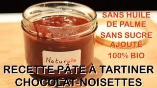 Recette bio  pâte à tartiner chocolatnoisettes Naturola vs Nutella [upl. by Dinse]