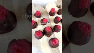 berry chocolate bites🫐🍫 shortsviral healthy snack dessert [upl. by Llabmik]