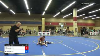 61 Kg Consi Of 16 1  Isis France Arizona Girls Wrestling Vs Taylor Miess Chatfield Wrestling C [upl. by Ebarta]