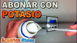 Tutorial Cómo preparar sulfato potasico para abonar el acuario [upl. by Dallis630]