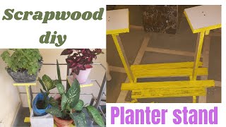 Scrapwood diy planters stand diy scrapwood [upl. by Haidebez662]