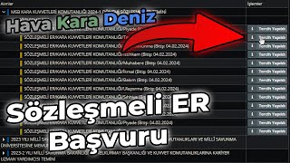 SÖZLEŞMELİ ER NASIL BAŞVURU YAPILIR [upl. by Einrae423]