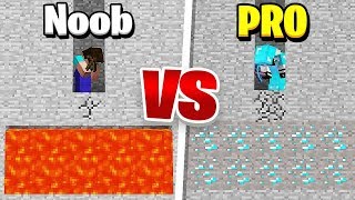 Minecraft  NOOB VS PRO Mining in Minecraft [upl. by Marj]