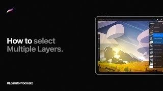 How to select Multiple Layers in Procreate [upl. by Eelyk]