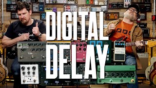 Choosing A Digital Delay For Guitar – Fun With Boss Meris Strymon Line 6 OTO Keeley amp More [upl. by Hildy]