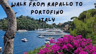 Walk from Rapallo to Portofino  Italy  Slideshow [upl. by Nester]