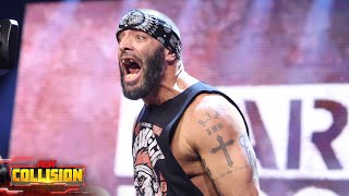 After last weeks attack Mark Briscoe calls out the House of Black  2324 AEW Collision [upl. by Rimidalb]