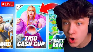 TRIO CASH CUP TOURNAMENT in FORTNITE Huge Update [upl. by Nired370]