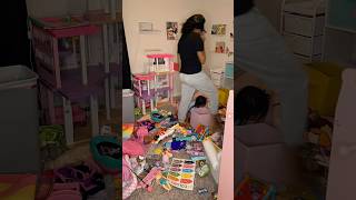 DEEP Clean amp Declutter my daughters playroom with me cleaning momlife [upl. by Inttirb]