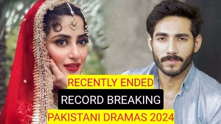 Top 8 Recently Ended Record Breaking Pakistani Dramas 2024 [upl. by Murray]