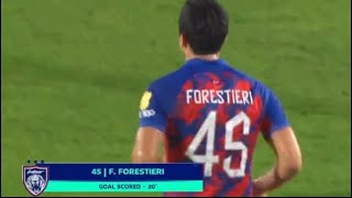 Goal 01 Fernando Forestieri  Terengganu Vs JDT  Liga Super 2023 [upl. by Us]