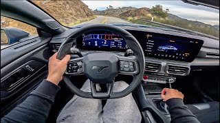 What Its Like To Drive The 2024 Ford Mustang Dark Horse POV Manual [upl. by Nolat]