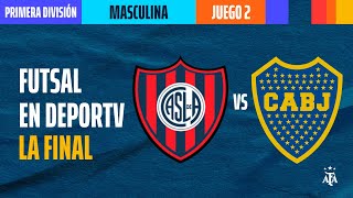 Boca Juniors vs San Lorenzo  FINAL  Juego 2  Primera División Futsal 2023  FUTSALenDEPORTV [upl. by Esilegna]