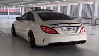 The most unusual and aggressive Mercedes CLS63 AMG aggressive exhaust [upl. by Costello]