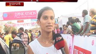 Pinkathon International Women Run Event in Hyderabad6000 Women Attends [upl. by Akenna]