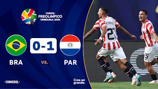 BRASIL vs PARAGUAY 01  RESUMEN  CONMEBOL PREOLÍMPICO  FASE FINAL [upl. by Biamonte151]