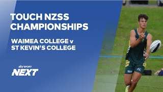 Waimea College v St Kevins College  Mixed  NZSS Touch Nationals [upl. by Kessel]