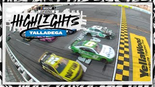 Talladega photo finish Ricky Stenhouse Jr wins threewide thriller at Talladega  NASCAR [upl. by Ahcsrop]