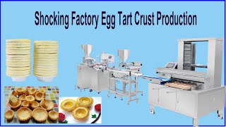 Shocking Factory Egg Tart Crust Production [upl. by Luby]