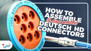 How to Assemble and Disassemble Deutsch HD Series Connectors [upl. by Odelinda615]