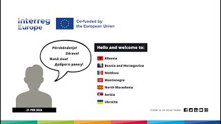 Welcoming Interreg Europe new countries webinar [upl. by Annayak]