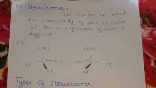 Stereochemistry  Classification of isomers [upl. by Anaitat]