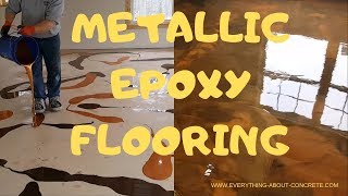 METALLIC EPOXY FLOORING  REFLECTOR ENHANCER EPOXY [upl. by Gunnar]