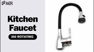 FAER kitchen faucet——360 rotating Single Handle Kitchen Basin Faucet Cold And Hot Water Mixer [upl. by Cordle]