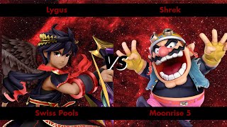 Lygus Dark Pit vs Shrek Wario  Swiss Pools Moonrise 5 [upl. by Atnahsal]