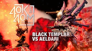 Black Templar vs an Aeldari Wraith army Nick Plays Eldar [upl. by Giffie861]