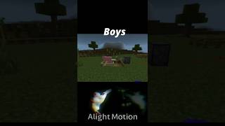 Girls VS Boys in Minecraft [upl. by Yllor341]