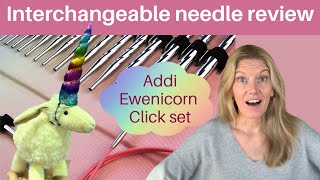 Addi Ewenicorn Interchangeable needle review [upl. by Anuala]