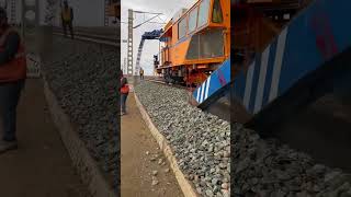 The process of backfilling the railroad with gravel [upl. by Rosaleen458]