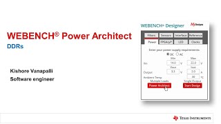 WEBENCHR Power Architect  DDRs [upl. by Hunger]