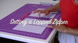 Setting a Lapped Zipper [upl. by Ajuna]