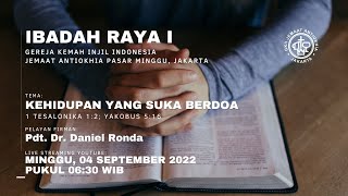 LIVE STREAMING IBADAH RAYA I  MINGGU 04 SEPTEMBER 2022  0630 WIB [upl. by Vonny]