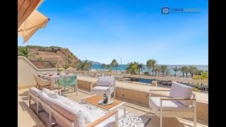 Stunning frontline beach apartment at Burriana Beach  Nerja [upl. by Ardiedak543]