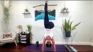 Yoga  Arm Balances amp Inversions  50Minute Vinyasa Flow Practice [upl. by Ahsinut205]