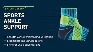 Sprunggelenkbandage Bauerfeind Sports Ankle Support  Perfekt fürs Training [upl. by Estey]