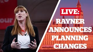 Angela Rayner Announces Changes to Planning Rules [upl. by Willi]