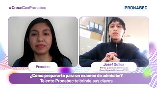 ¿Cómo prepararte para un examen de admisión Talento Pronabec te brinda sus claves [upl. by Mixie676]