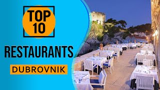 Top 10 Best Restaurants in Dubrovnik Croatia [upl. by Davey]