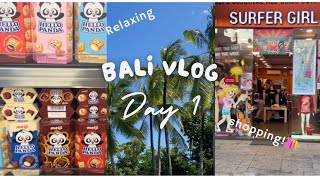 BALI DAY 1 Melia Nusa Dua shopping haul 🛍️ relaxing by the pool [upl. by Chem]